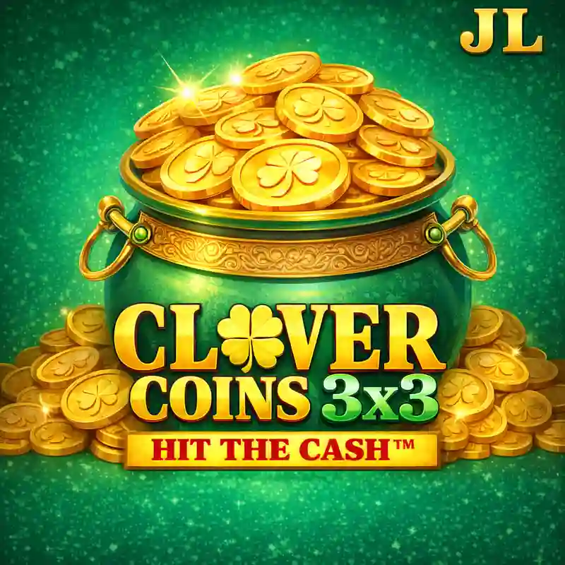 Clover Coins 3x3 casino game interface